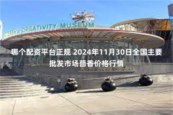 哪个配资平台正规 2024年11月30日全国主要批发市场茴香价格行情