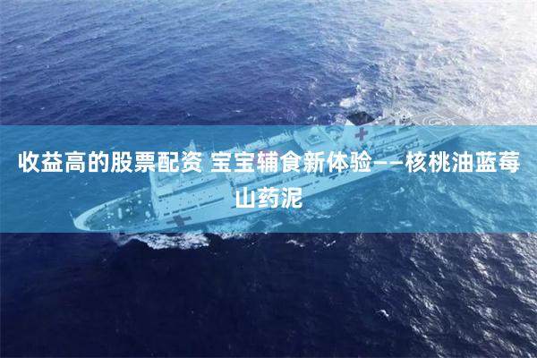 收益高的股票配资 宝宝辅食新体验——核桃油蓝莓山药泥