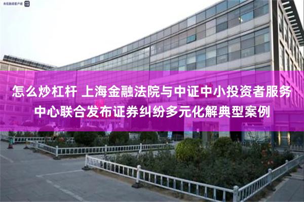 怎么炒杠杆 上海金融法院与中证中小投资者服务中心联合发布证券纠纷多元化解典型案例