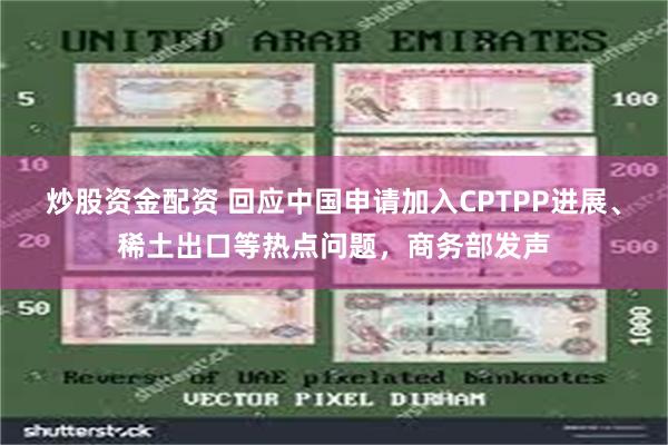 炒股资金配资 回应中国申请加入CPTPP进展、稀土出口等热点问题，商务部发声