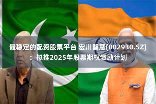 最稳定的配资股票平台 宏川智慧(002930.SZ)：拟推2025年股票期权激励计划
