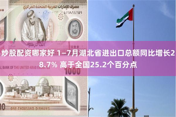 炒股配资哪家好 1—7月湖北省进出口总额同比增长28.7% 高于全国25.2个百分点